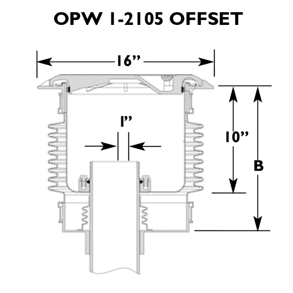 13.2 13.2 Direct Replacement EMCO WHEATON 494335 Lid and Seal for OPW 1-2100 Series 